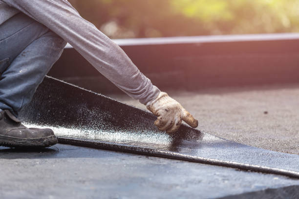 Professional Basement Waterproofing technician working in Orange, OH
